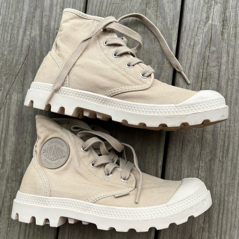 Free People Palladium Pampa Hi Canvas Boots